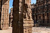 The great Chola temples of Tamil Nadu - The Airavatesvara temple of Darasuram. The prakara-wall surrounding the temple. 